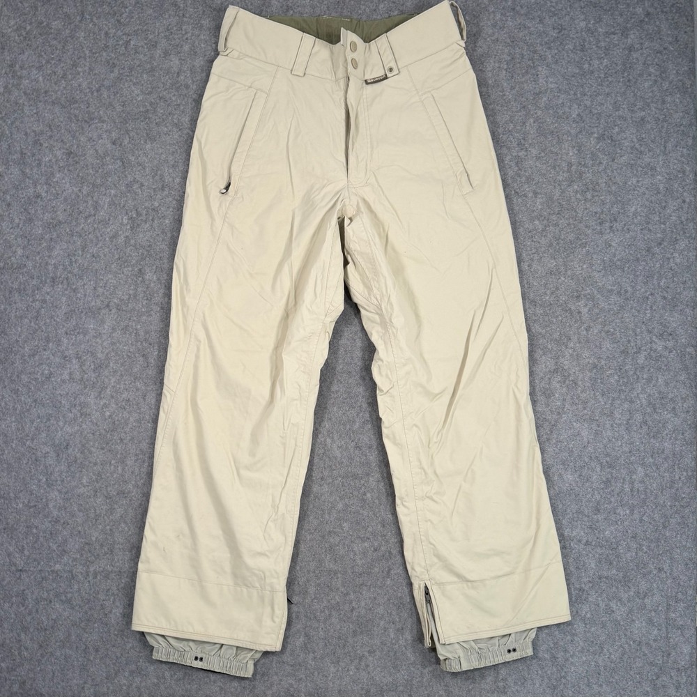 Burton Khaki Beige‎ Insulated Jogger Winter Ski Snow Pants Men's Size Small